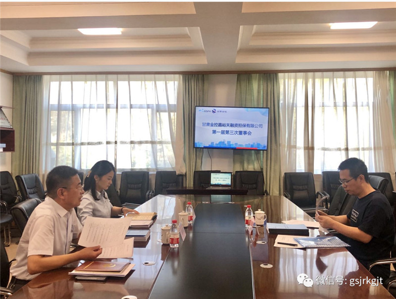 金控嘉峪關(guān)擔保召開第一屆董事第三次會議暨2020年度股東會